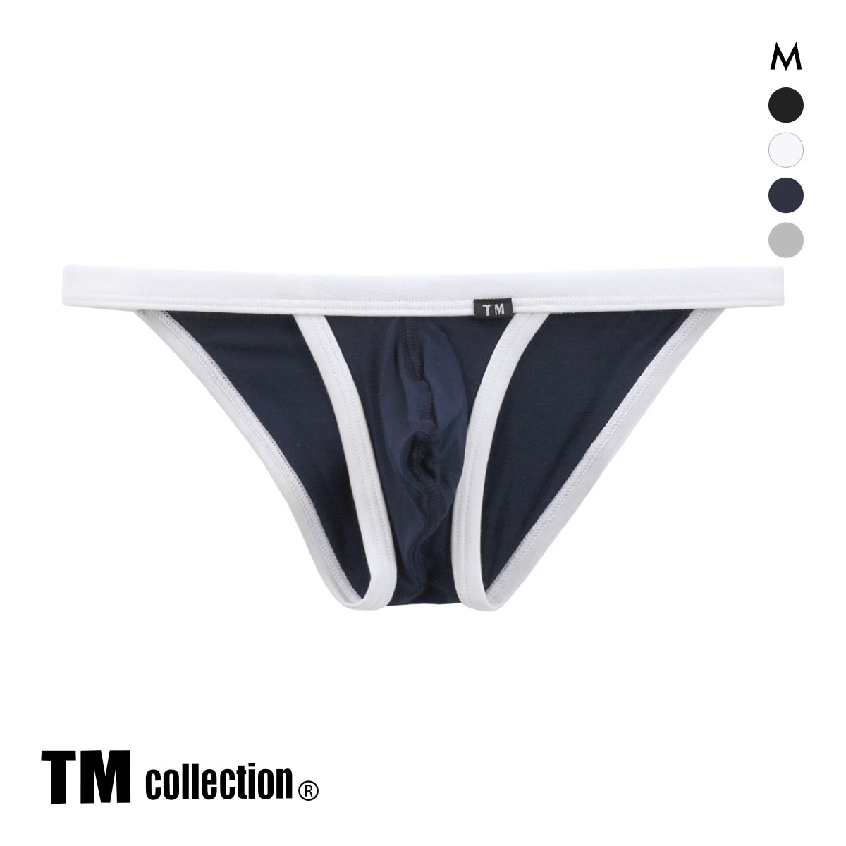 ティーエム コレクション Lyocell Power binding Sporty BIKINI メンズ Mビキニ TM(NV-ネイビー-M)