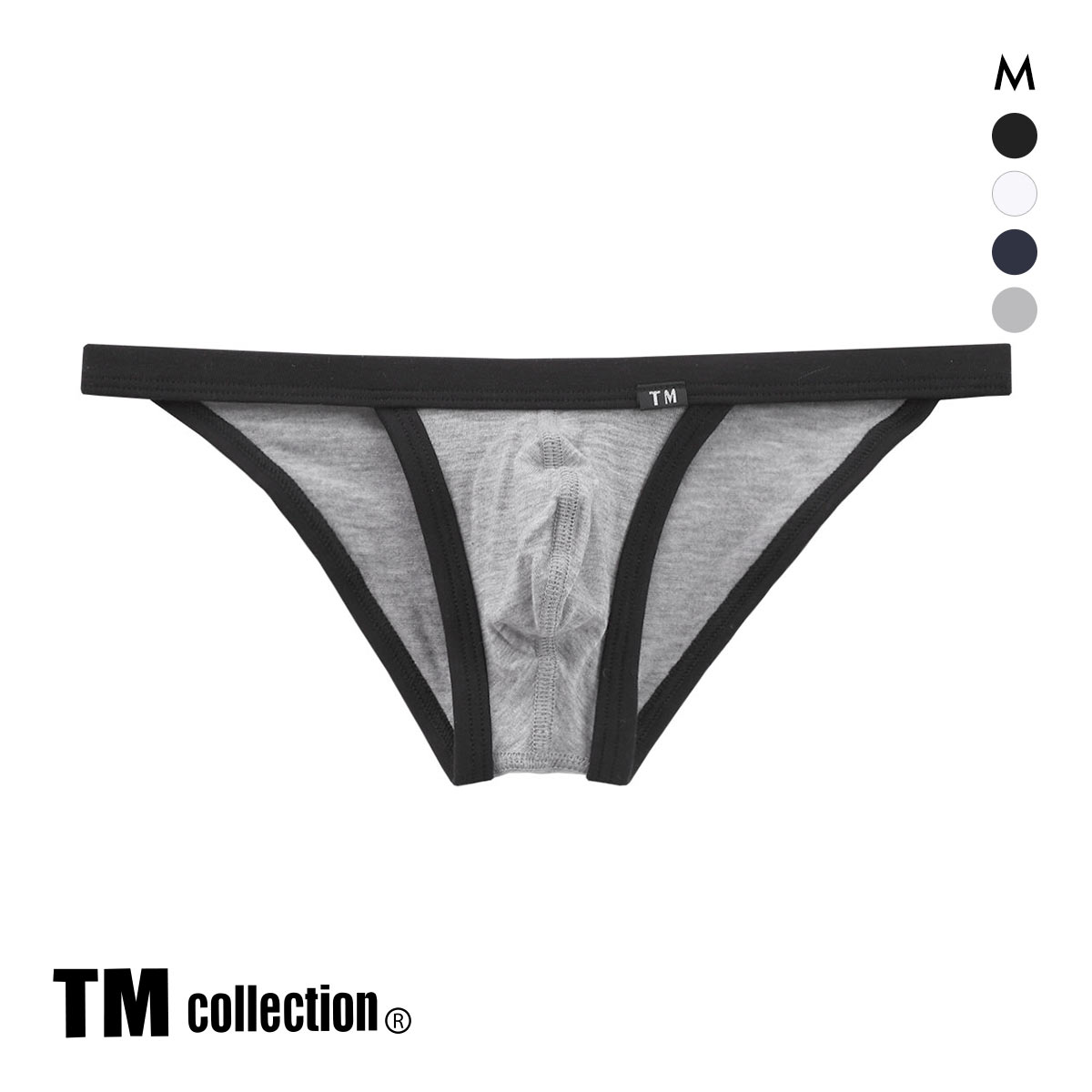 ティーエム コレクション Lyocell Power binding Sporty BIKINI メンズ Mビキニ TM(HGY-杢グレー-M)
