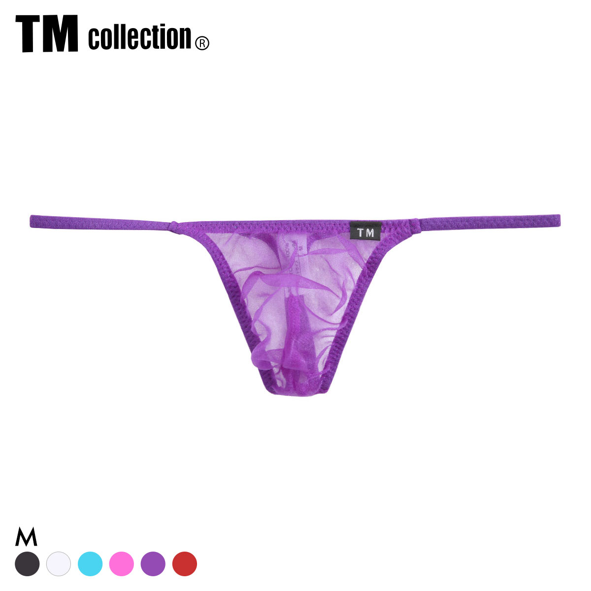ティーエム コレクション Sparkhalf side string minimum Tバック メンズ TM collection(PU-パープル-M)