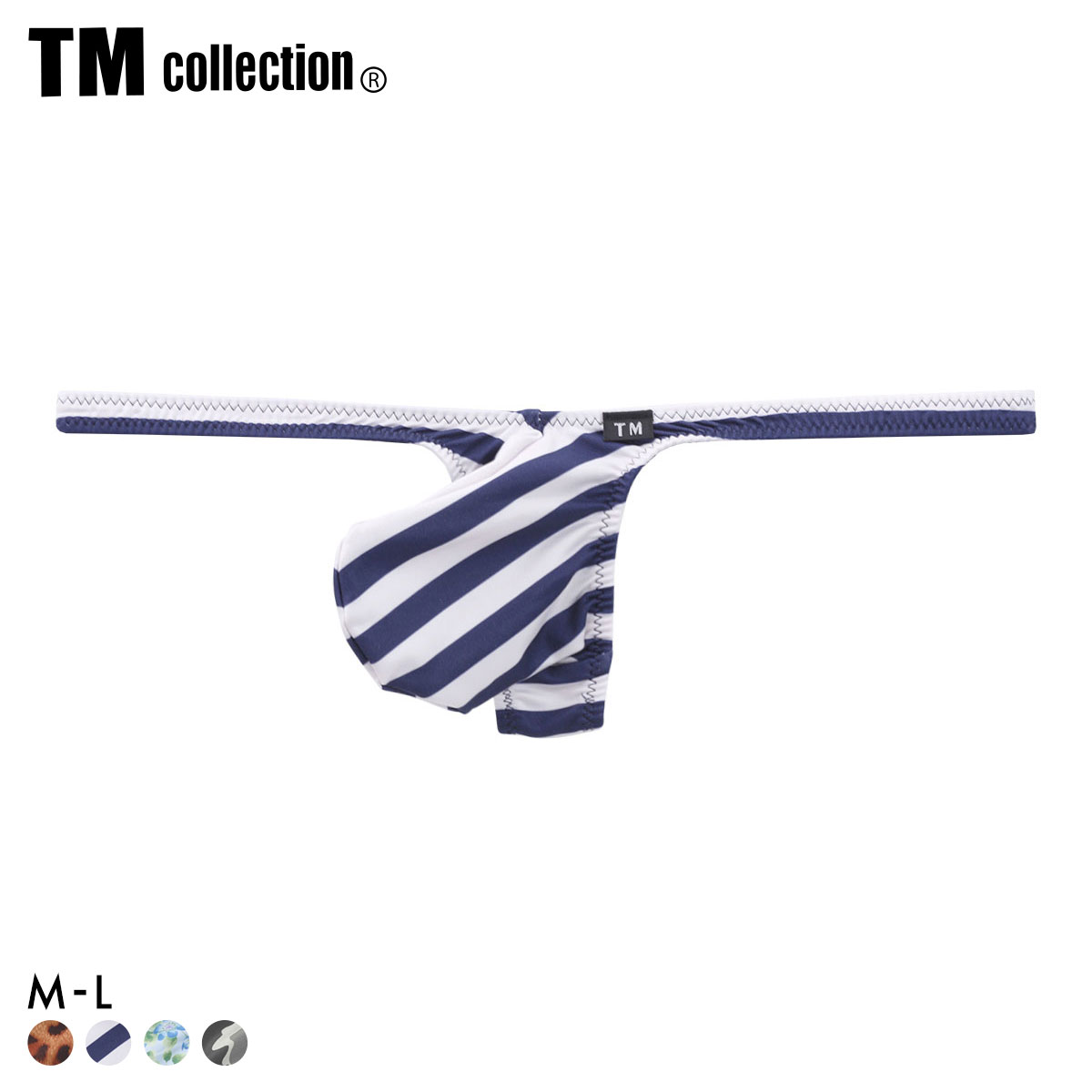 ティーエム コレクション Variety of patterns strong bulge TB Tバック メンズ TM collection(BOR-ボーダー-M)
