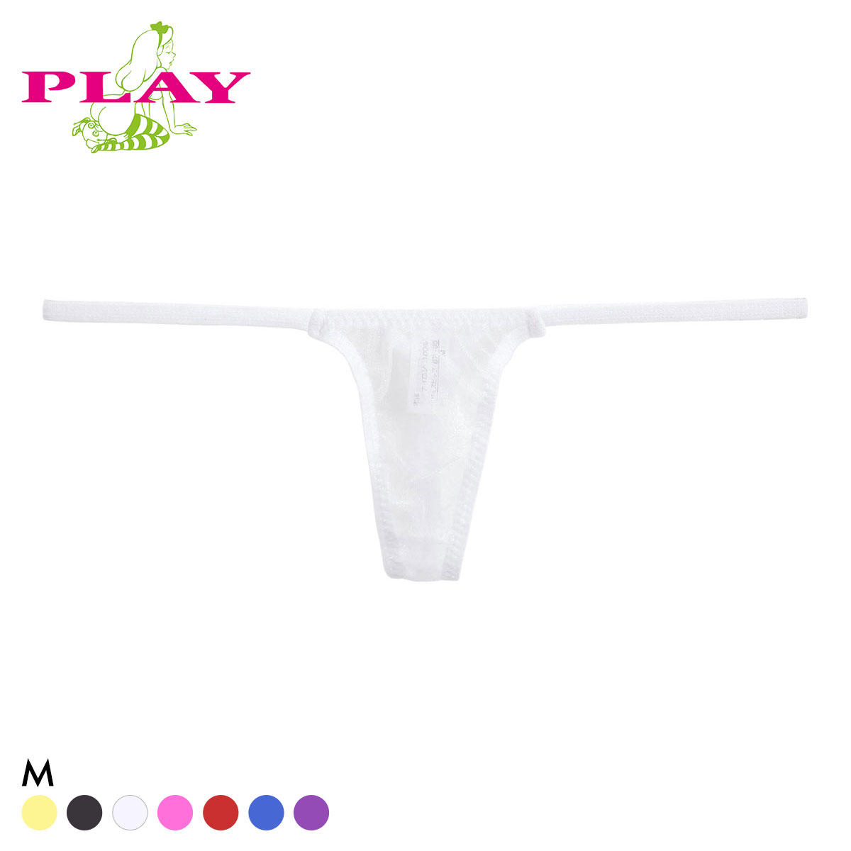 ターキー Ladys PLAYS parkhalf side string Tバックショーツ M レディース TURKEY TM collection(WH-ホワイト-M)