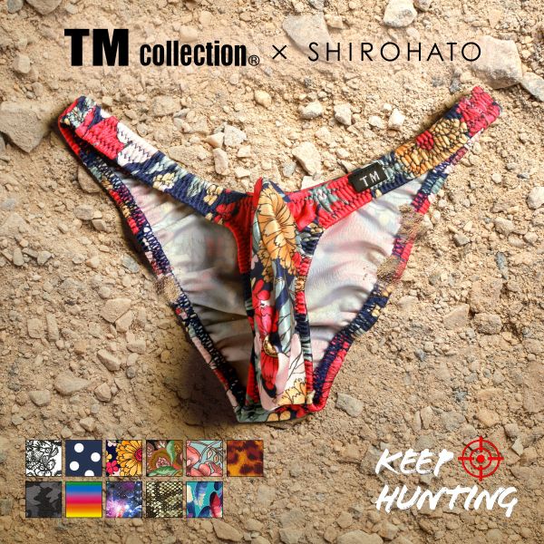 ティーエム コレクション TM collection × SHIROHATO コラボ YKS Variety of patterns ハーフバック ビキニ ブリーフ M L LL