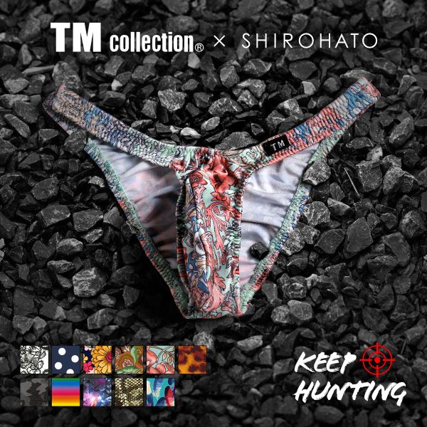 ティーエム コレクション TM collection × SHIROHATO コラボ YKS Variety of patterns ハーフバック ビキニ ブリーフ M L LL
