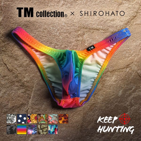 ティーエム コレクション TM collection × SHIROHATO コラボ YKS Variety of patterns ハーフバック ビキニ ブリーフ M L LL