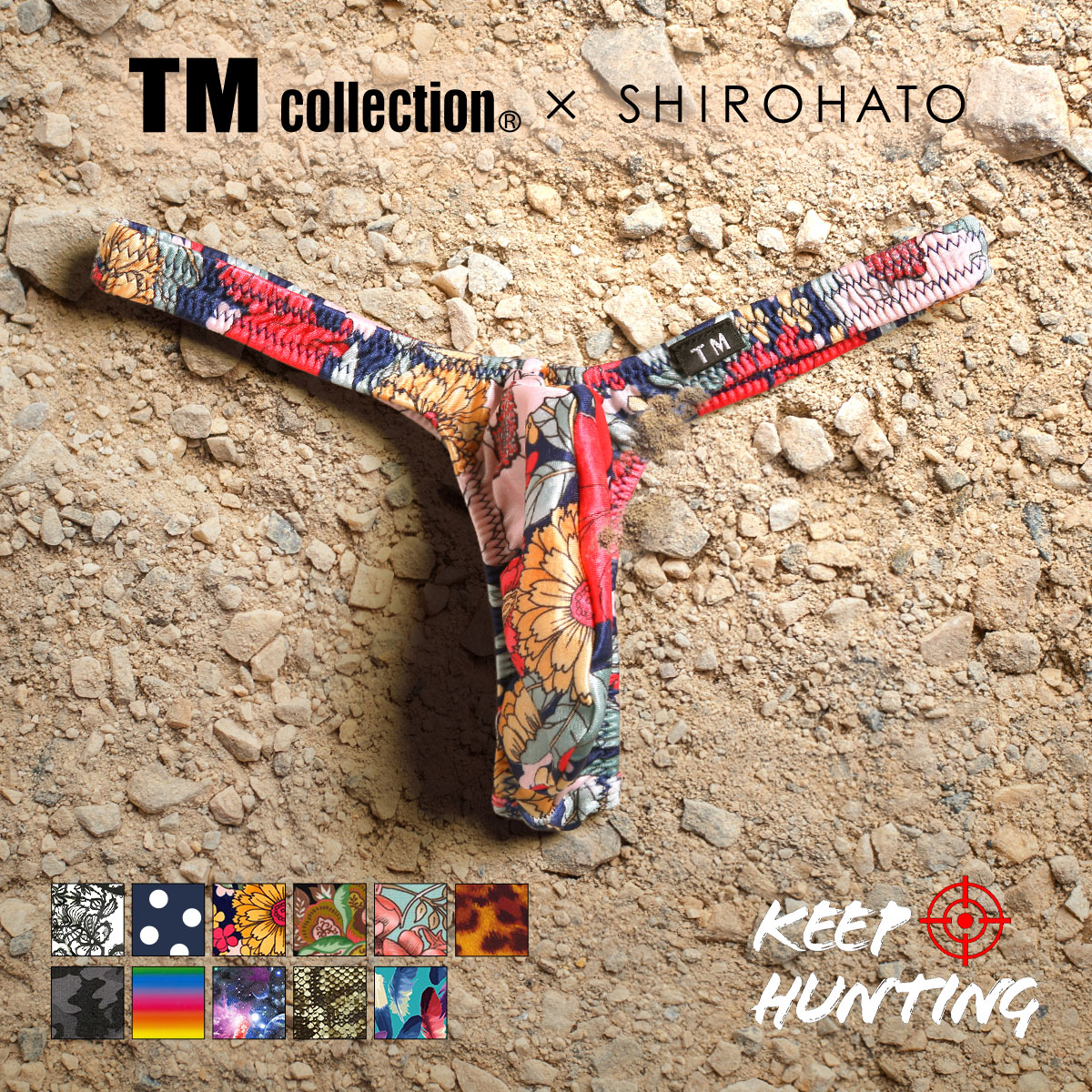 ティーエム コレクション TM collection × SHIROHATO コラボ YKS Variety of patterns Tバック ビキニ ブリーフ(D-M)