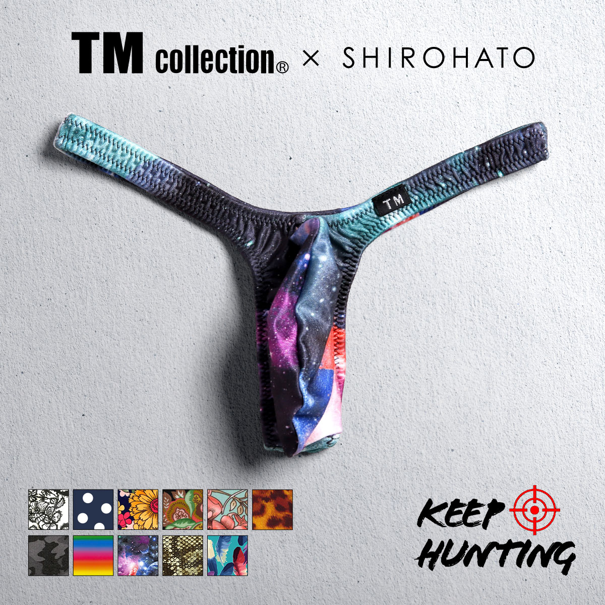 ティーエム コレクション TM collection × SHIROHATO コラボ YKS Variety of patterns Tバック ビキニ ブリーフ(J-M)
