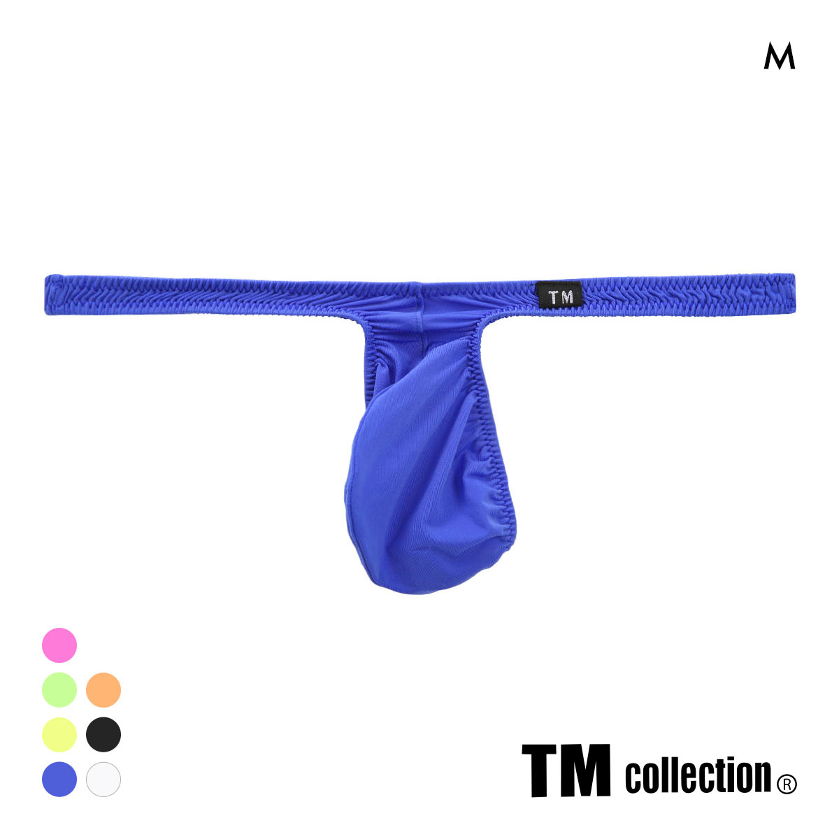 ティーエム コレクション STRIKESKIN ヒョウタンフロント Tバック M メンズ ビキニ TM collection(BU-ブルー-M)