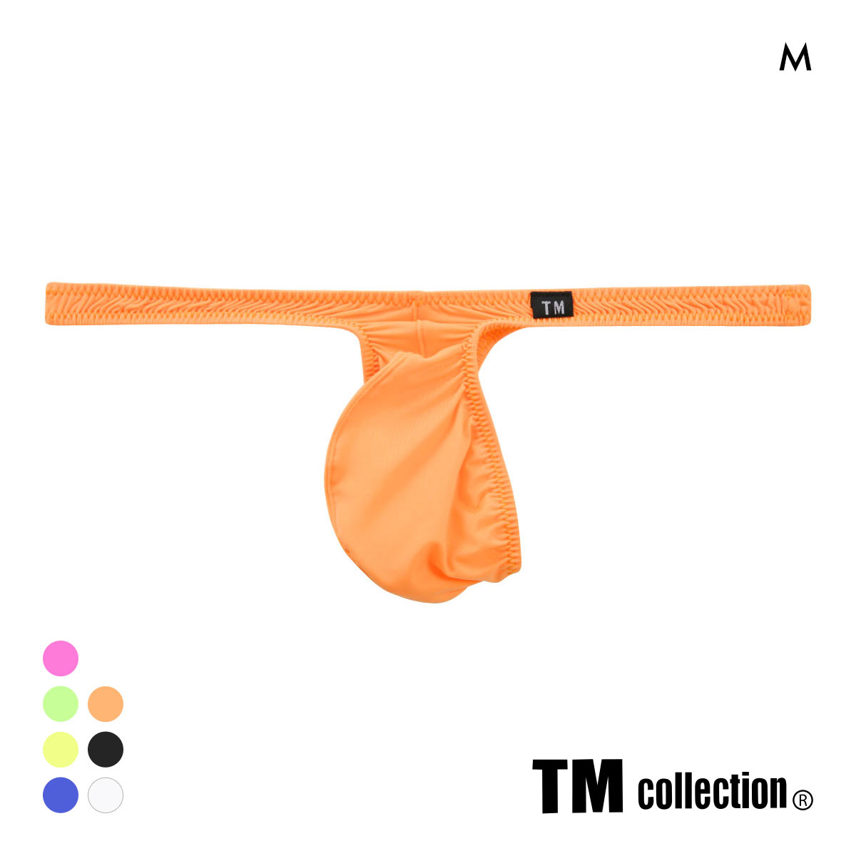 ティーエム コレクション STRIKESKIN ヒョウタンフロント Tバック M メンズ ビキニ TM collection(OR-オレンジ-M)