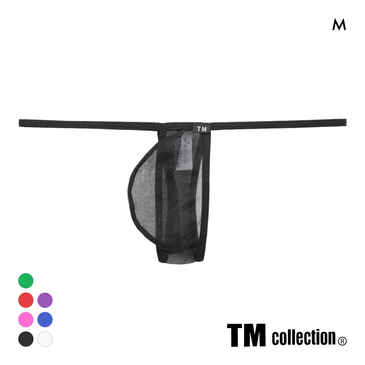 ティーエム コレクション Sparkhalf マイクロもっこり Tバック TM collection(BK-ブラック-M)