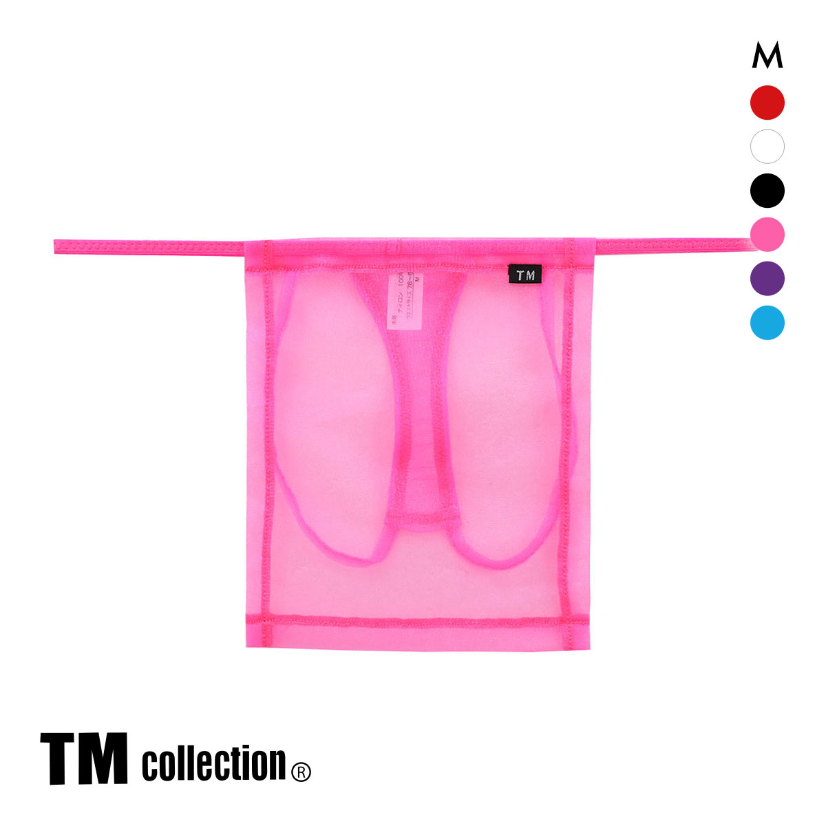 ティーエム コレクション Sparkhalf 褌 Tバック ふんどし タンガ メンズ TM collection(PI-ピンク-M)