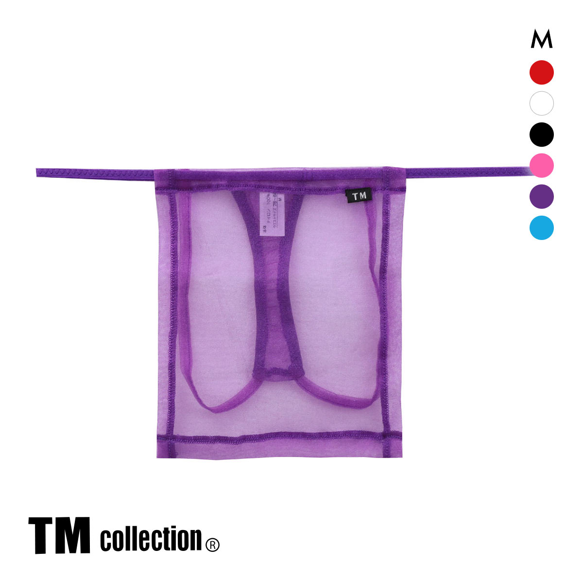 ティーエム コレクション Sparkhalf 褌 Tバック ふんどし タンガ メンズ TM collection(PU-パープル-M)