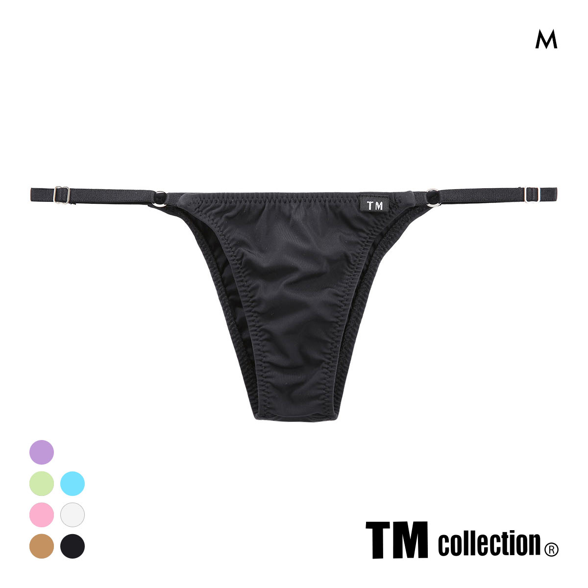 ティーエム コレクション GMF side strap サイドストラップ ハーフバック TM collection(BK-ブラック-M)