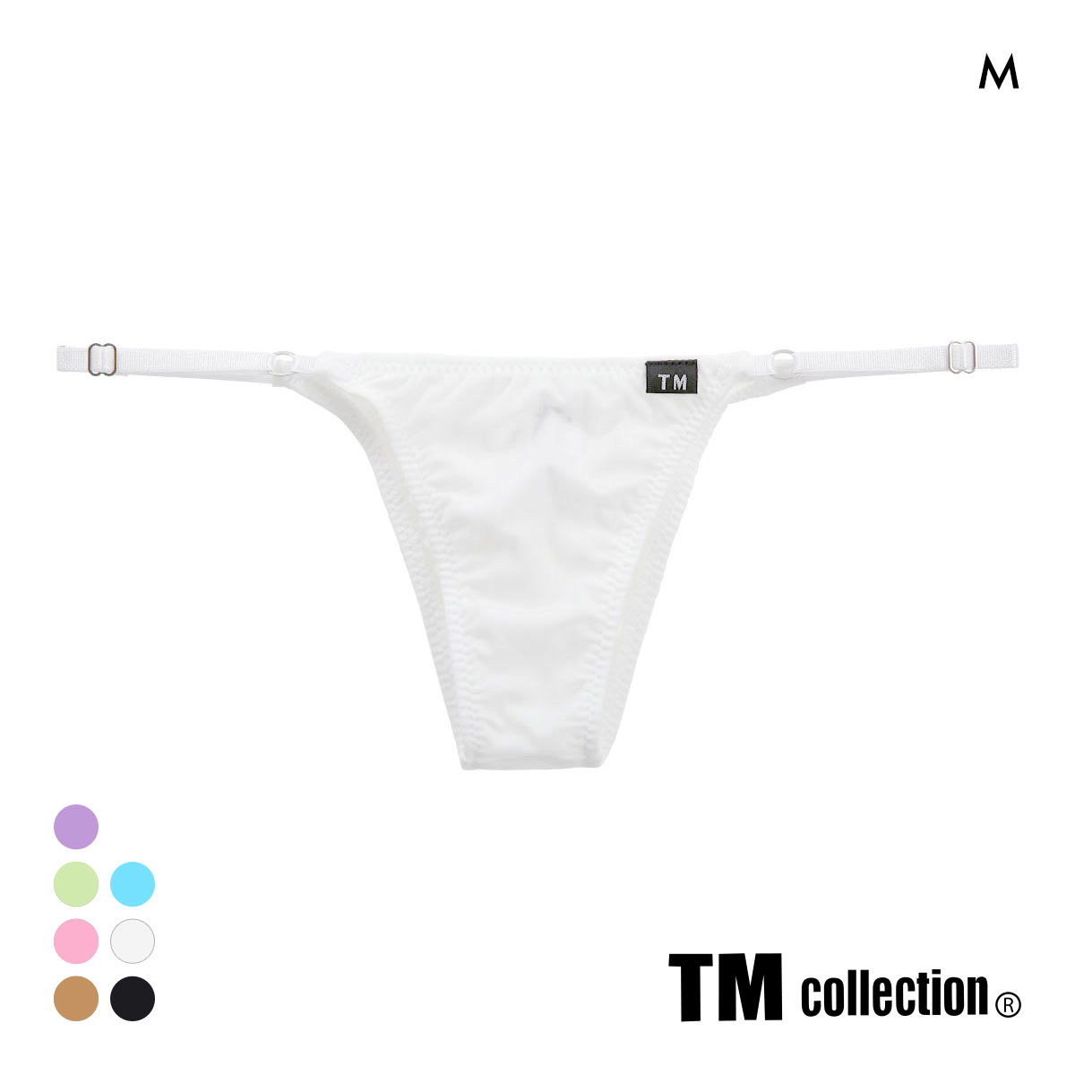 ティーエム コレクション GMF side strap サイドストラップ ハーフバック TM collection(WH-ホワイト-M)