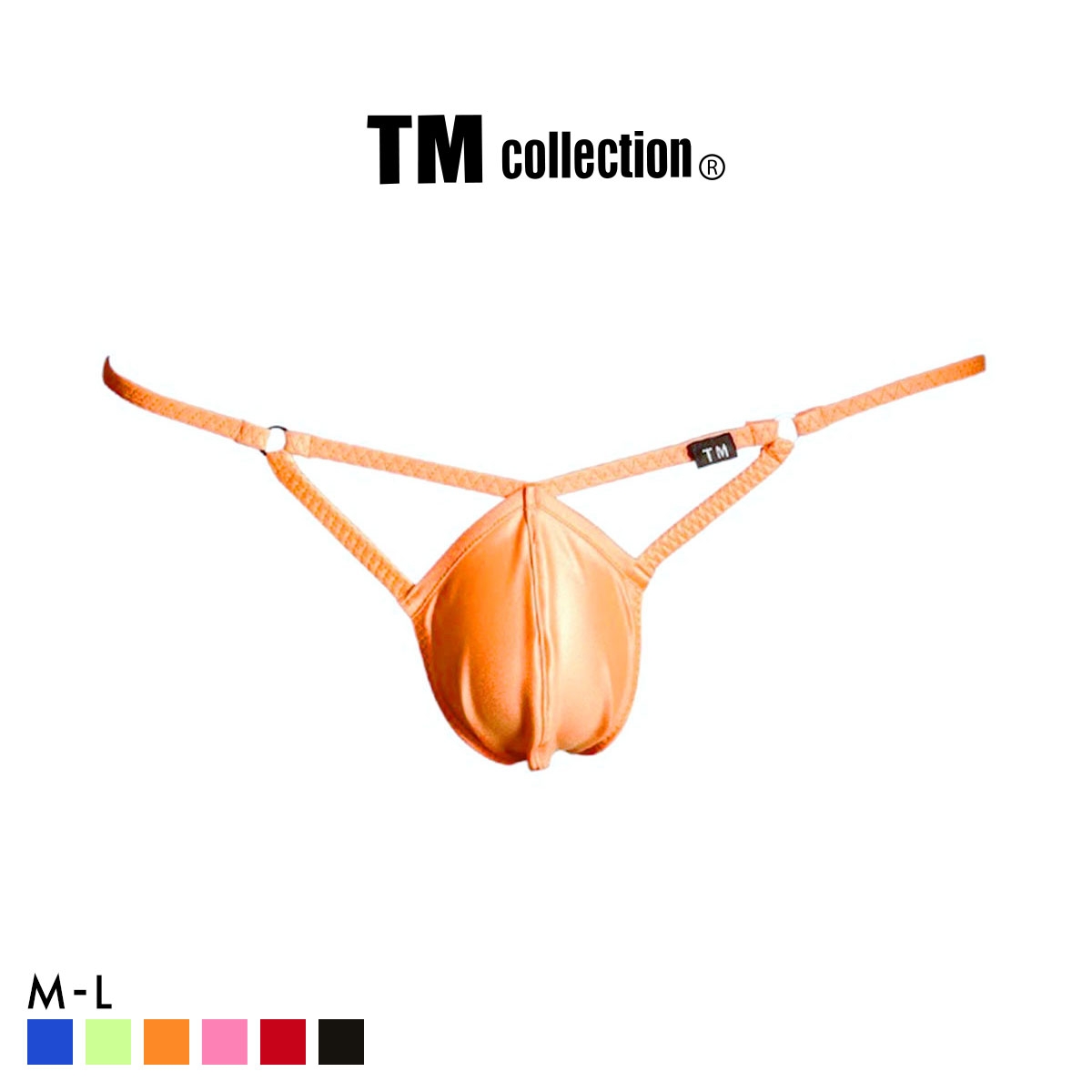 ティーエム コレクション WET リング付きダイヤカット TB Tバック メンズ TM collection(OR-オレンジ-M)