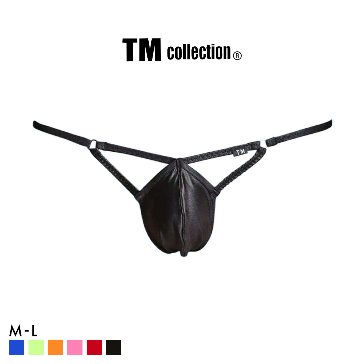 ティーエム コレクション WET リング付きダイヤカット TB Tバック メンズ TM collection(BK-ブラック-M)
