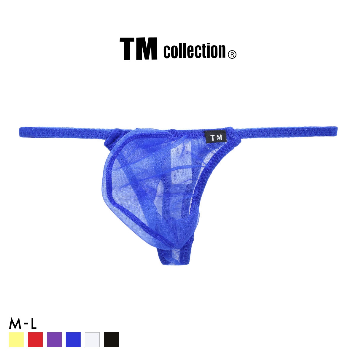 ティーエム コレクション Sparkhalf side string TB Tバック メンズ TM collection(BU-ブルー-M)