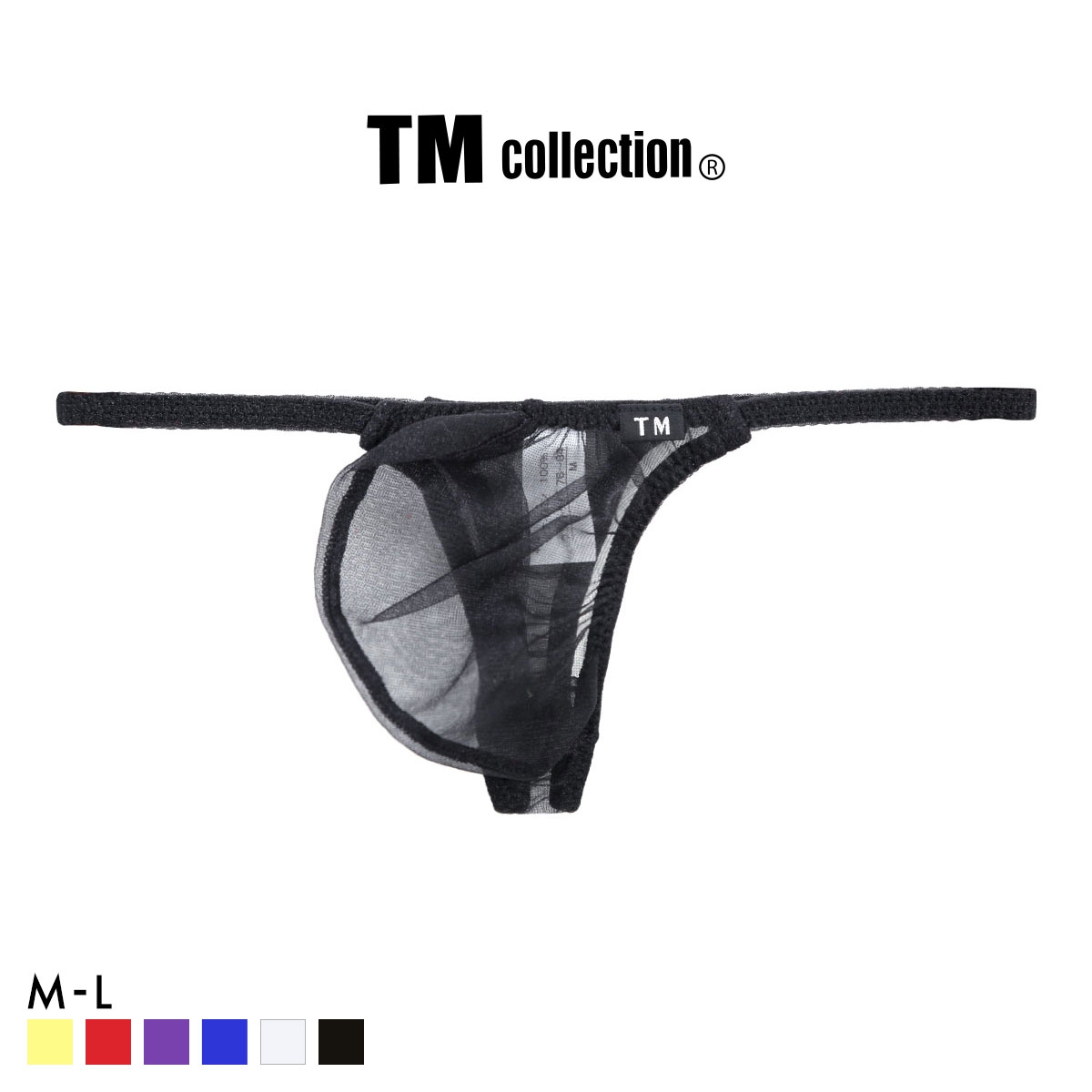 ティーエム コレクション Sparkhalf side string TB Tバック メンズ TM collection(BK-ブラック-M)