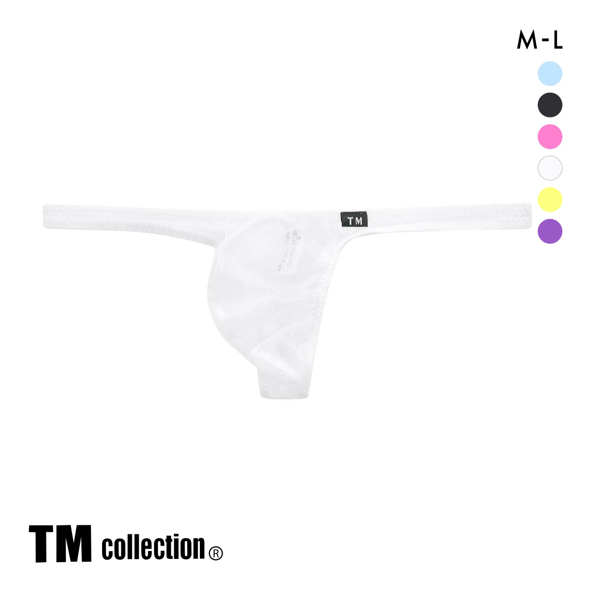 ティーエム コレクション Sparkhalf ローライズ ハーフバック オーソドックス Tバック TM collection(WH-ホワイト-M)