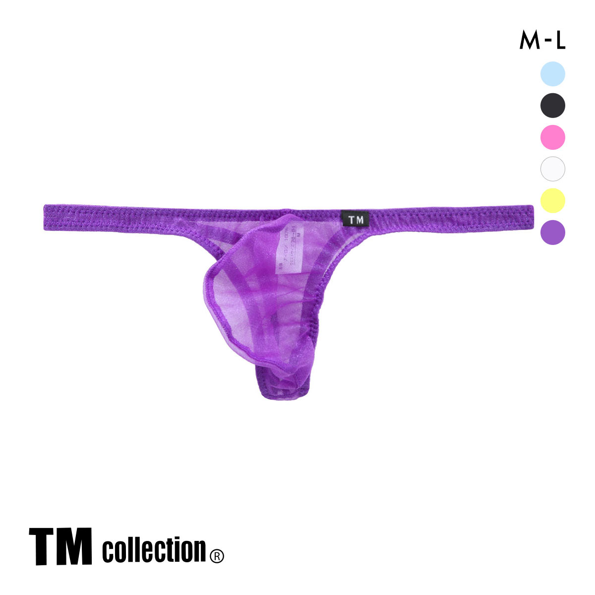 ティーエム コレクション Sparkhalf ローライズ ハーフバック オーソドックス Tバック TM collection(PU-パープル-M)