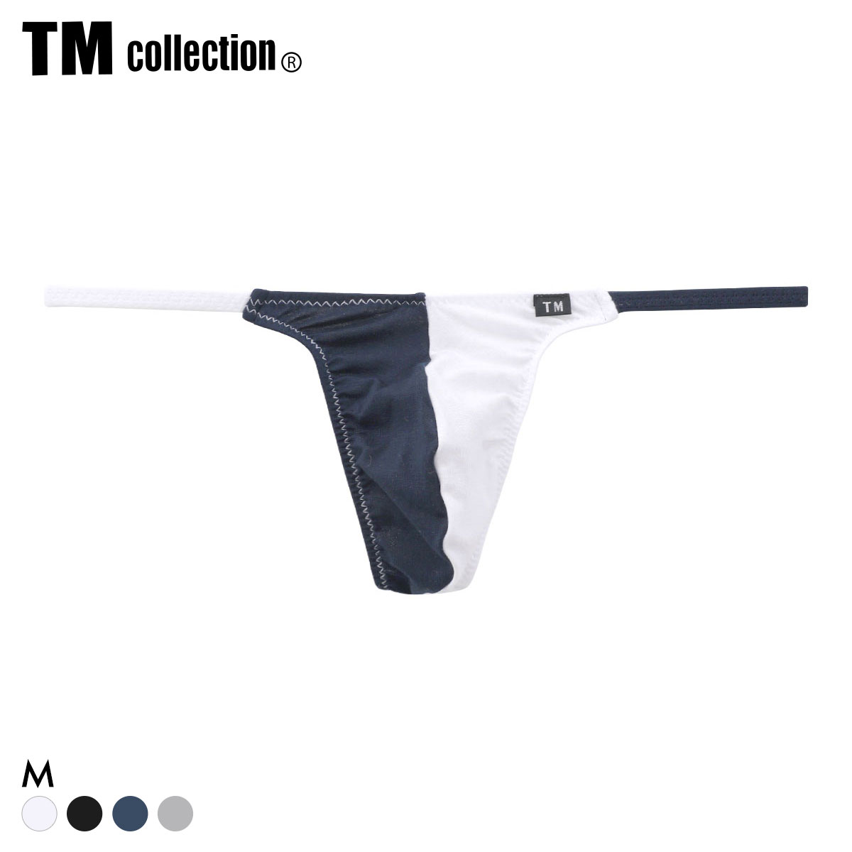 ティーエム コレクション Lyocell side string 2tone TB Tバック ビキニ メンズ TM collection