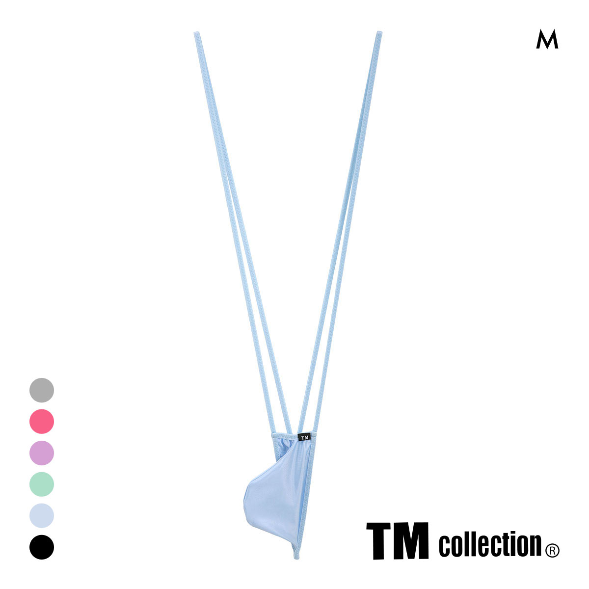 ティーエム コレクション SUPERWET マイクロサスペンダー G-STRING M メンズ TM collection(SX-サックス-M)