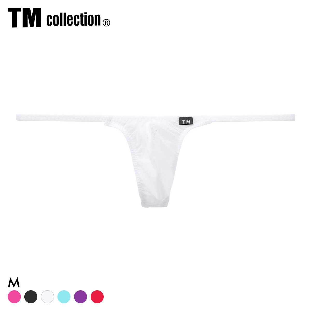 ティーエム コレクション Powernet side string bulge Tバック メンズ TM collection(WH-ホワイト-M)