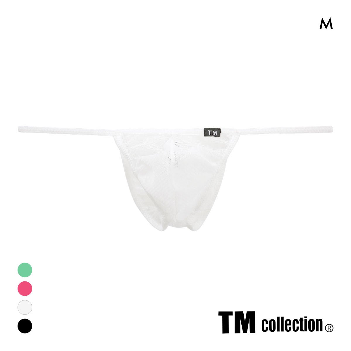 ティーエム コレクション ドットチュール マイクロトリム ハーフバック ビキニ TM collection(WH-ホワイト-M)
