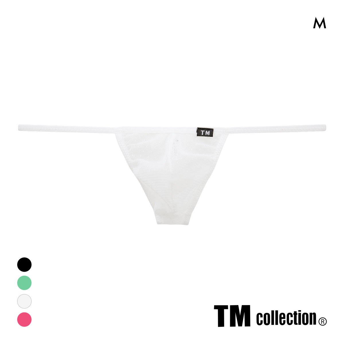 ティーエム コレクション ドットチュール マイクロトリム Tバック TM collection(WH-ホワイト-M)