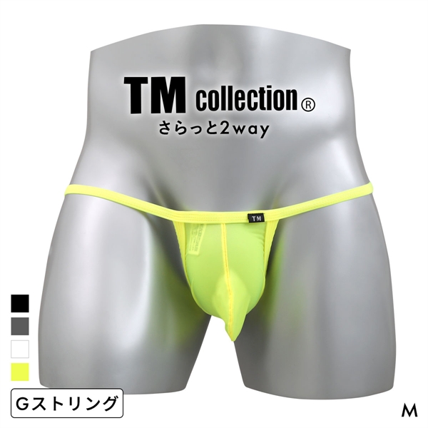 ティーエム コレクション さらっと2way カップぷっくり G-string Gストリング メンズ Tバック TM collection 日本製