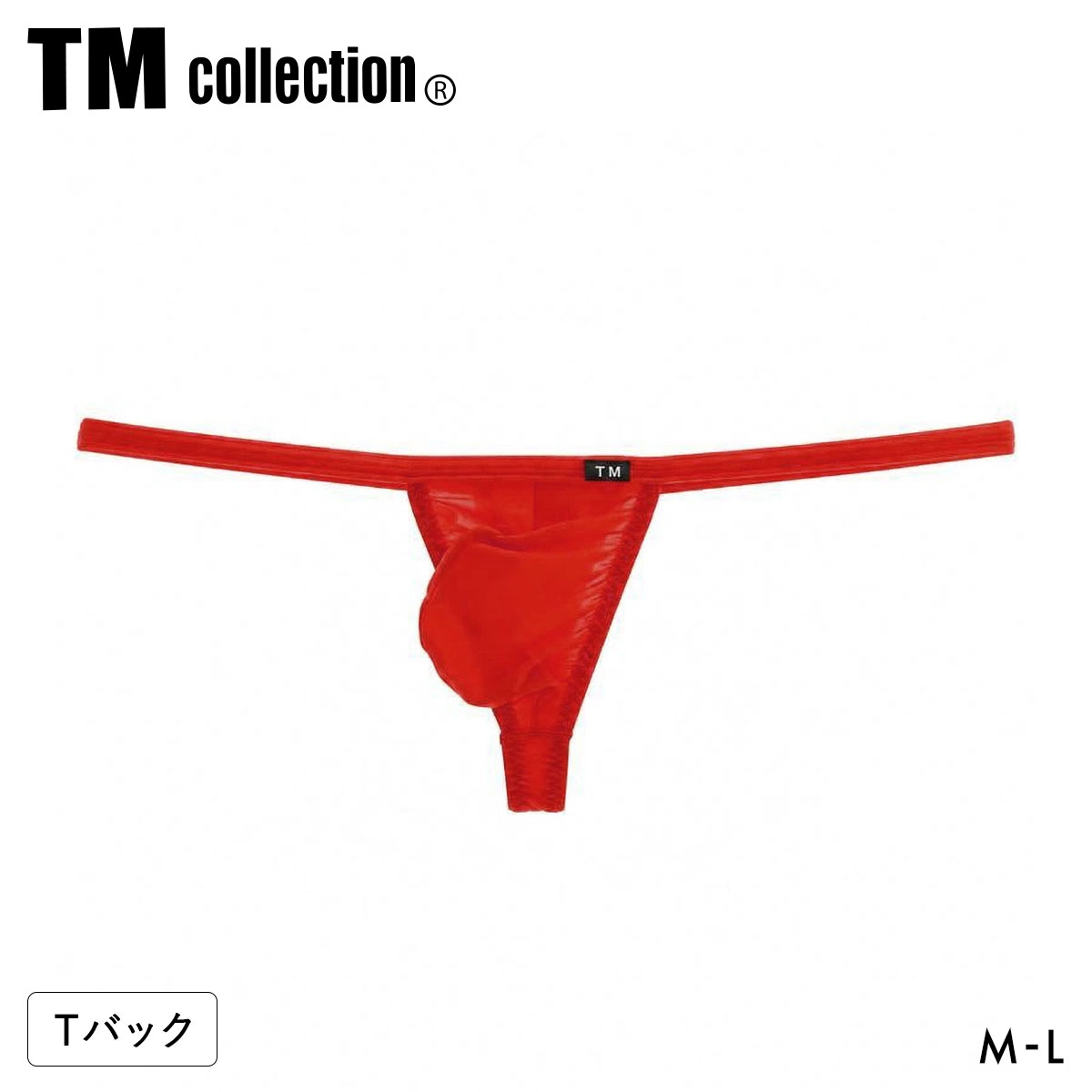 ティーエム コレクション STRIKESKIN waist binder Bulge TB Tバック ビキニ メンズ TM collection 日本製(RE-レッド-M)