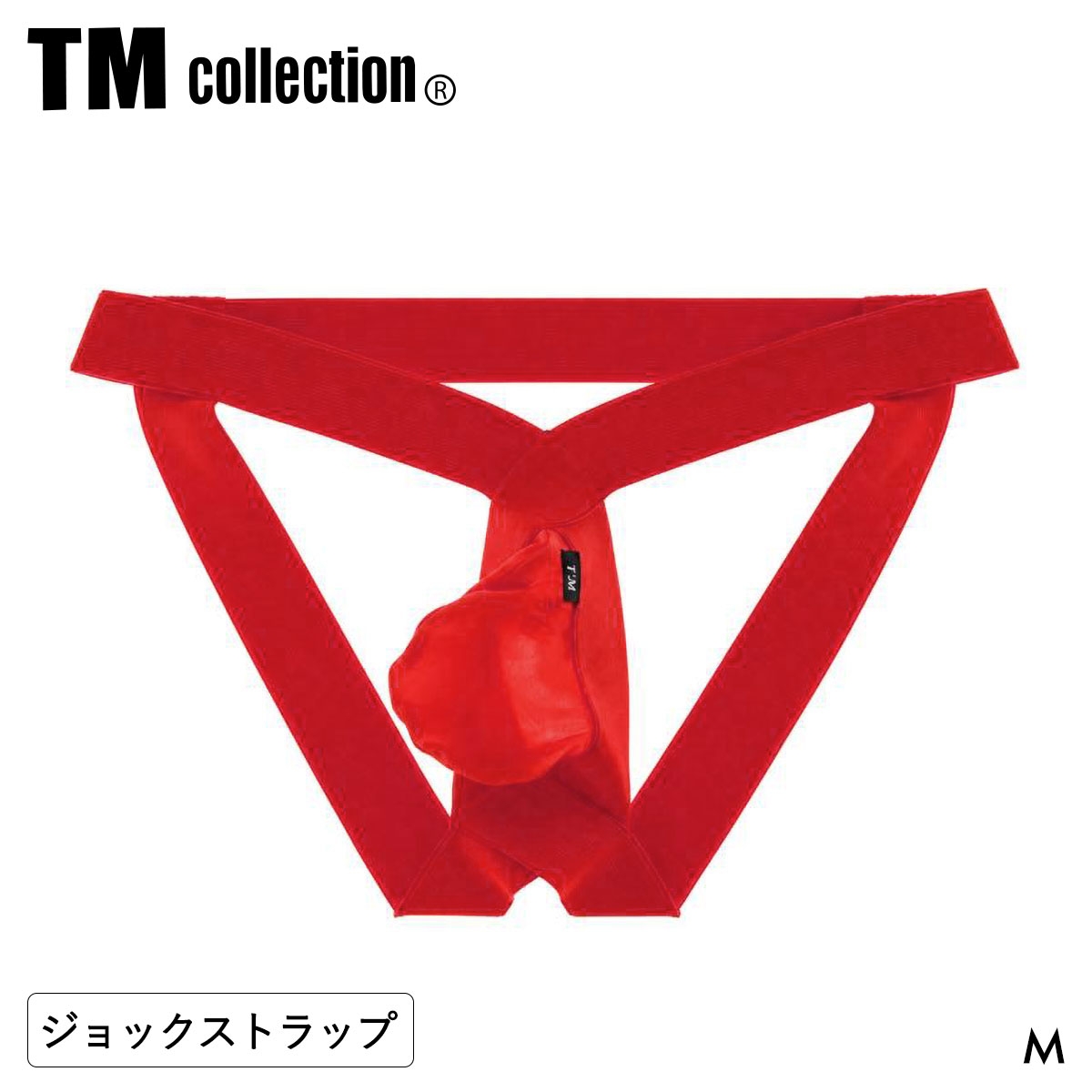 ティーエム コレクション STRIKESKIN pouch Jockstrap ジョックストラップ TM collection メンズ 日本製(RE-レッド-M)