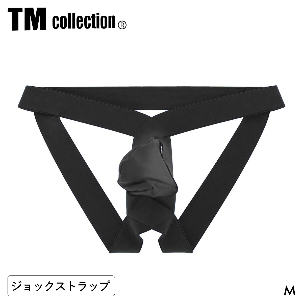ティーエム コレクション STRIKESKIN pouch Jockstrap ジョックストラップ TM collection メンズ 日本製(BK-ブラック-M)