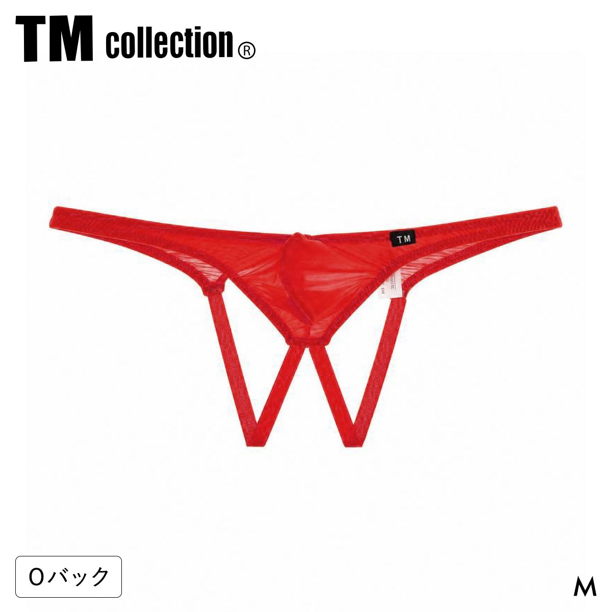 ティーエム コレクション STRIKESKIN O-back BIKINI Oバック TM collection メンズ 日本製(RE-レッド-M)