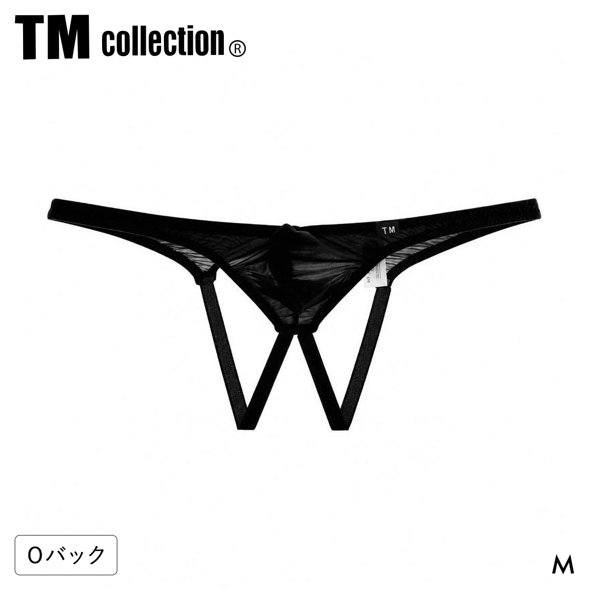 ティーエム コレクション STRIKESKIN O-back BIKINI Oバック TM collection メンズ 日本製(BK-ブラック-M)