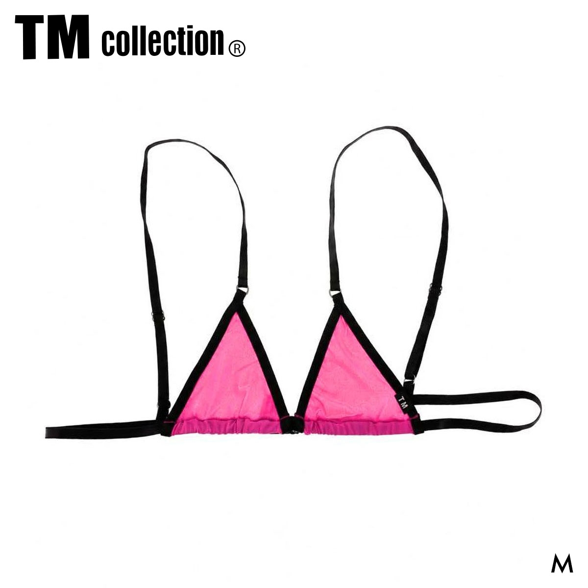 ティーエム コレクション STRIKESKIN harness Bra ハーネスメンズブラ メンズ TM collection 日本製(PI-ピンク-M)