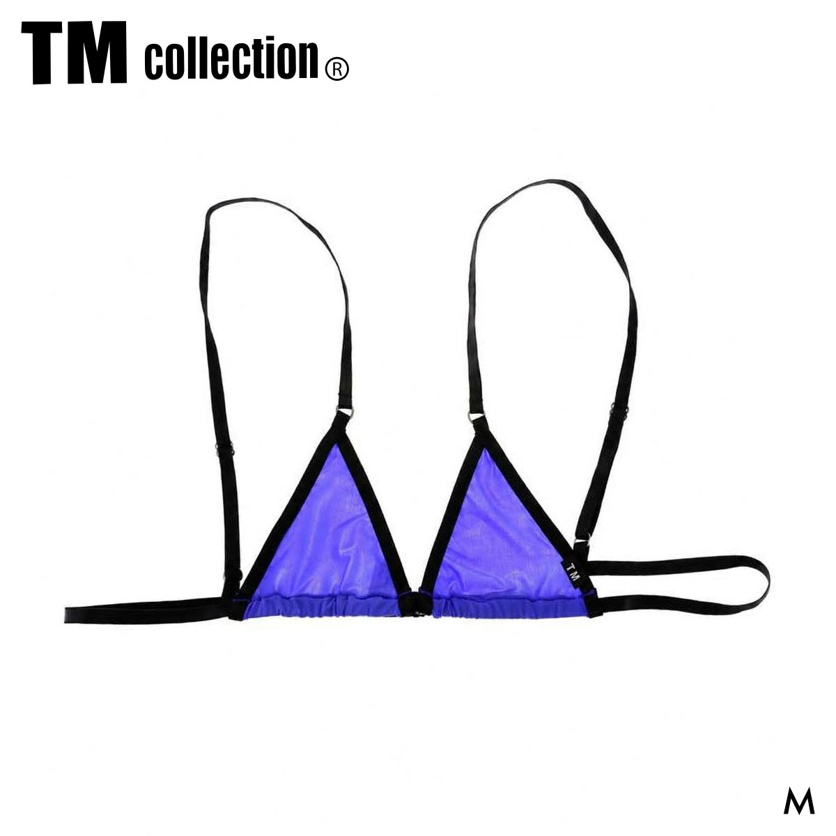 ティーエム コレクション STRIKESKIN harness Bra ハーネスメンズブラ メンズ TM collection 日本製(BU-ブルー-M)