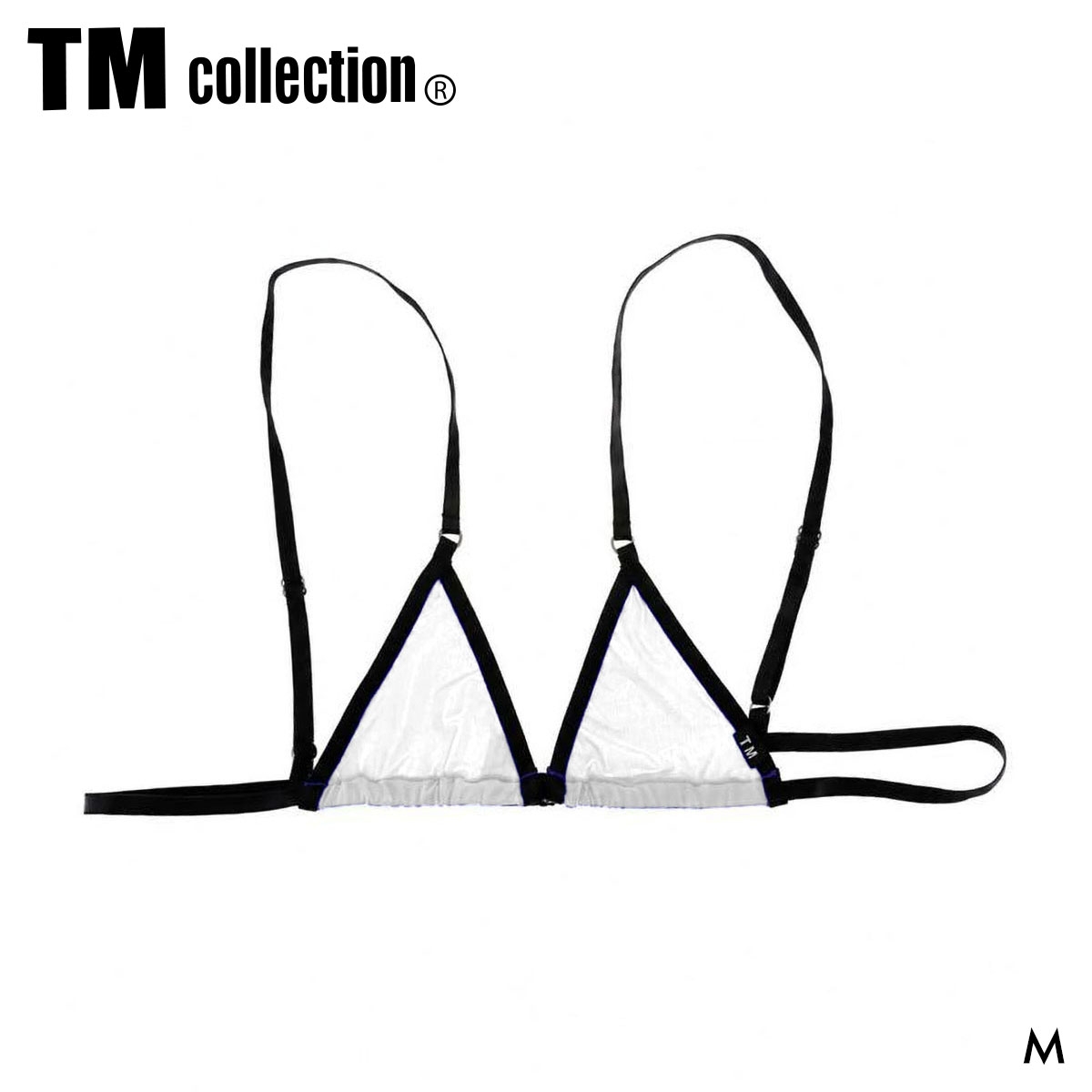 ティーエム コレクション STRIKESKIN harness Bra ハーネスメンズブラ メンズ TM collection 日本製(WH-ホワイト-M)