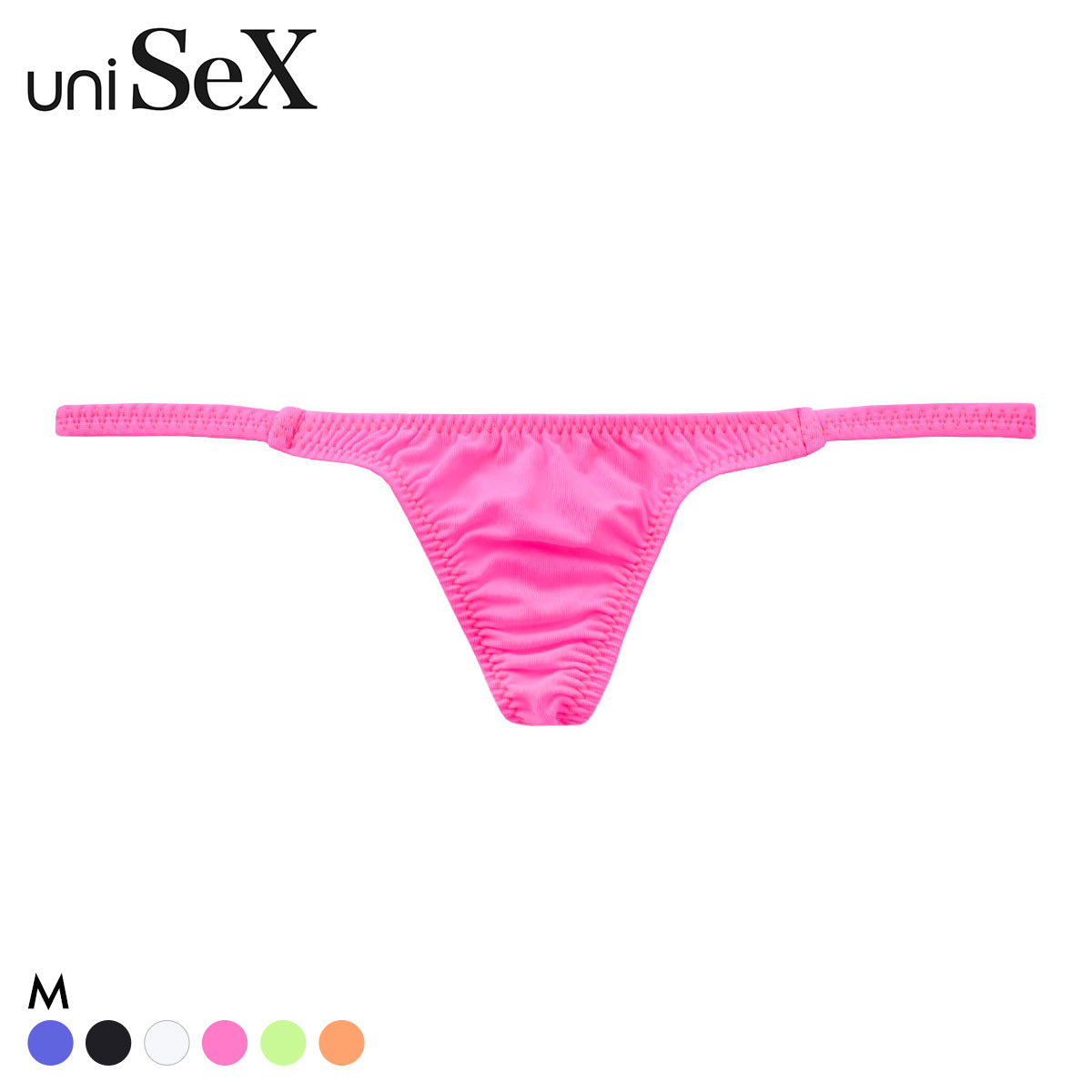 ユニセックス STRIKESKIN 脇細極小 TB Tバック ショーツ 男女兼用 ジェンダーレス 日本製 uniSeX TMコレクション(PI-ピンク-M)