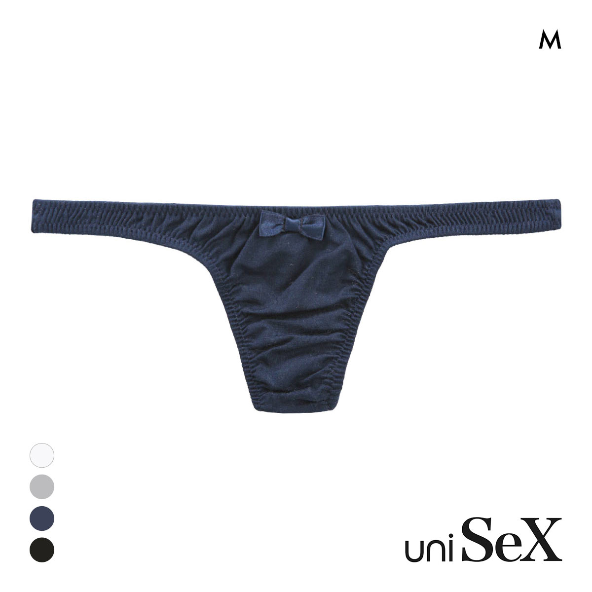 ユニセックス PLAY UNISEX Lyocell low-rise Tバック M ビキニ ジェンダーレス TM(NV-ネイビー-M)