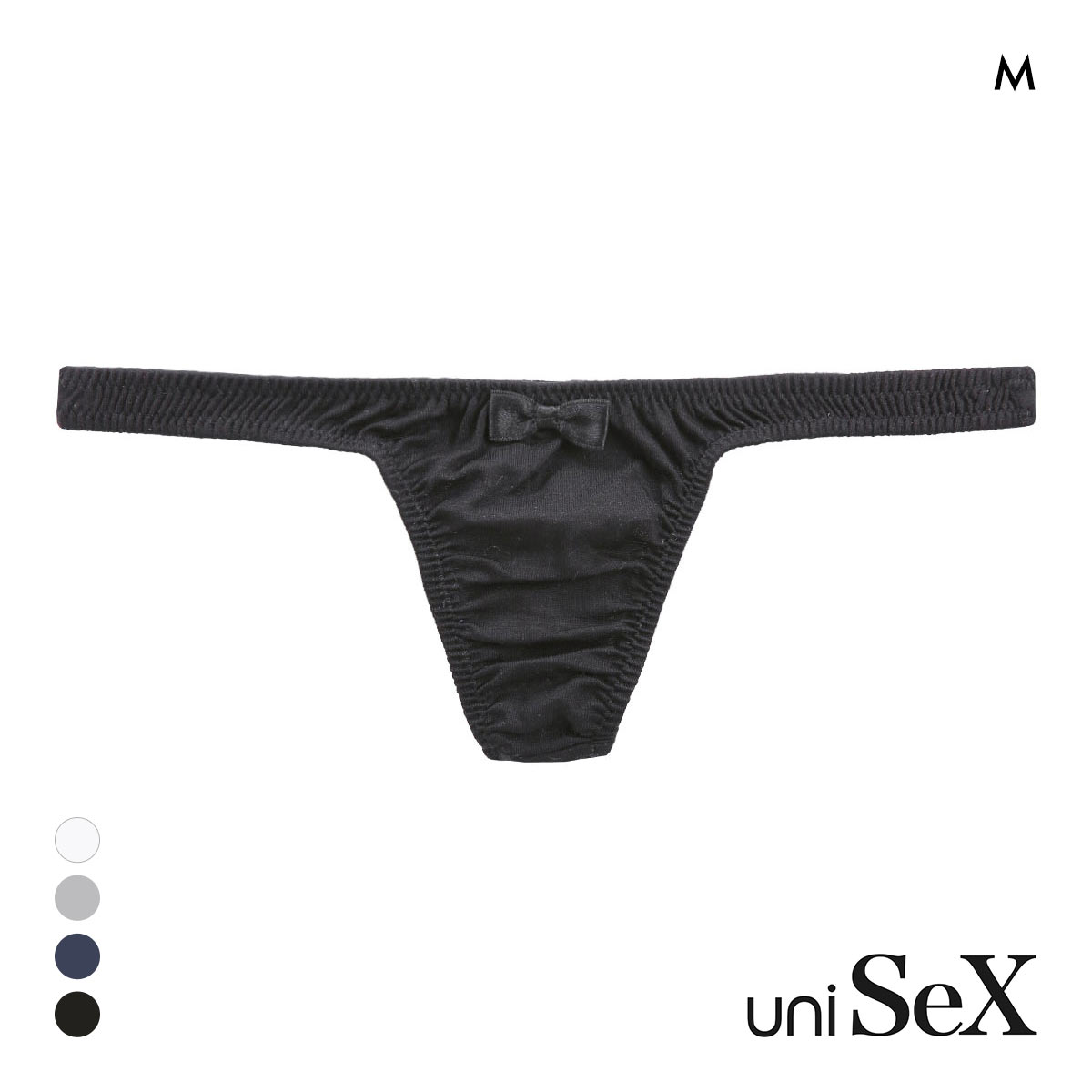 ユニセックス PLAY UNISEX Lyocell low-rise Tバック M ビキニ ジェンダーレス TM(BK-ブラック-M)