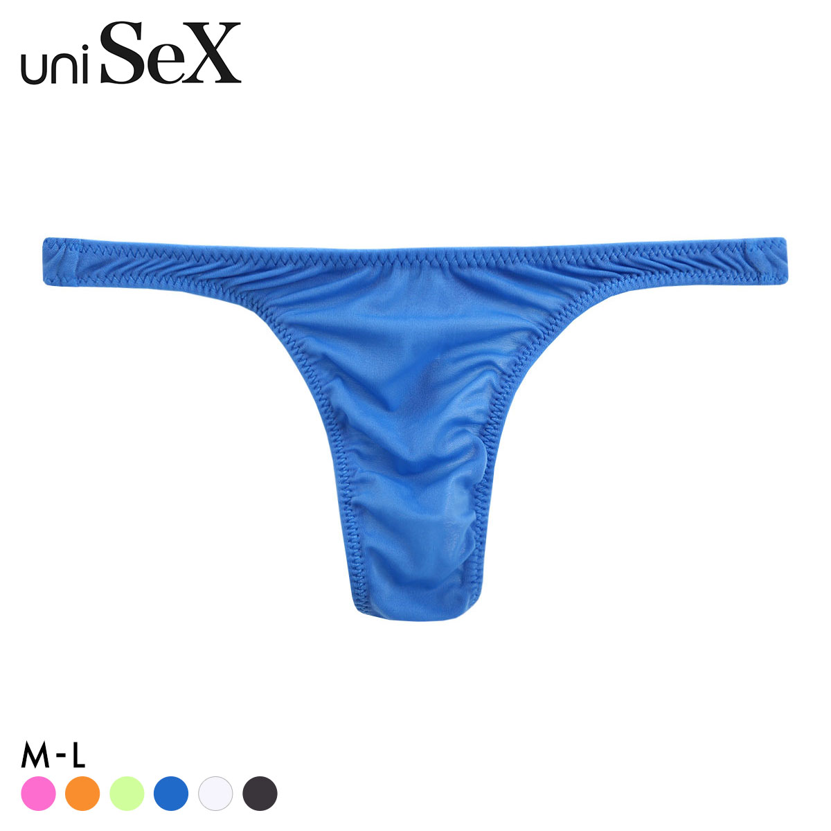 ユニセックス UNISEX NewT2M2 ハギ無し Smooth Tバック TM collection ティーエムコレクション 男女兼用 ジェンダーレス(BU-ブルー-M)