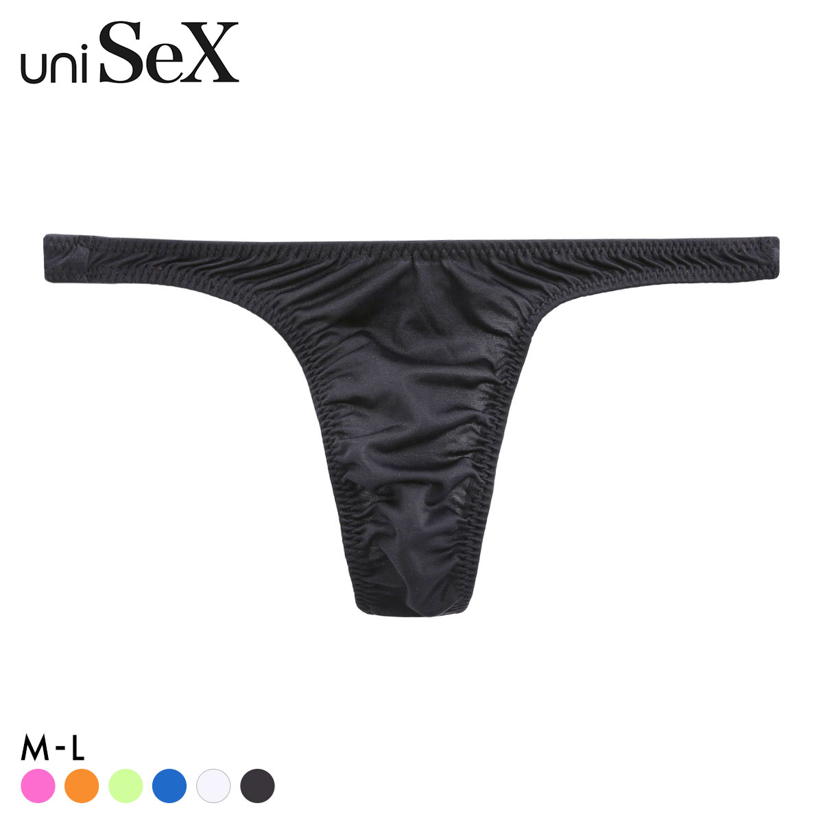 ユニセックス UNISEX NewT2M2 ハギ無し Smooth Tバック TM collection ティーエムコレクション 男女兼用 ジェンダーレス(BK-ブラック-M)