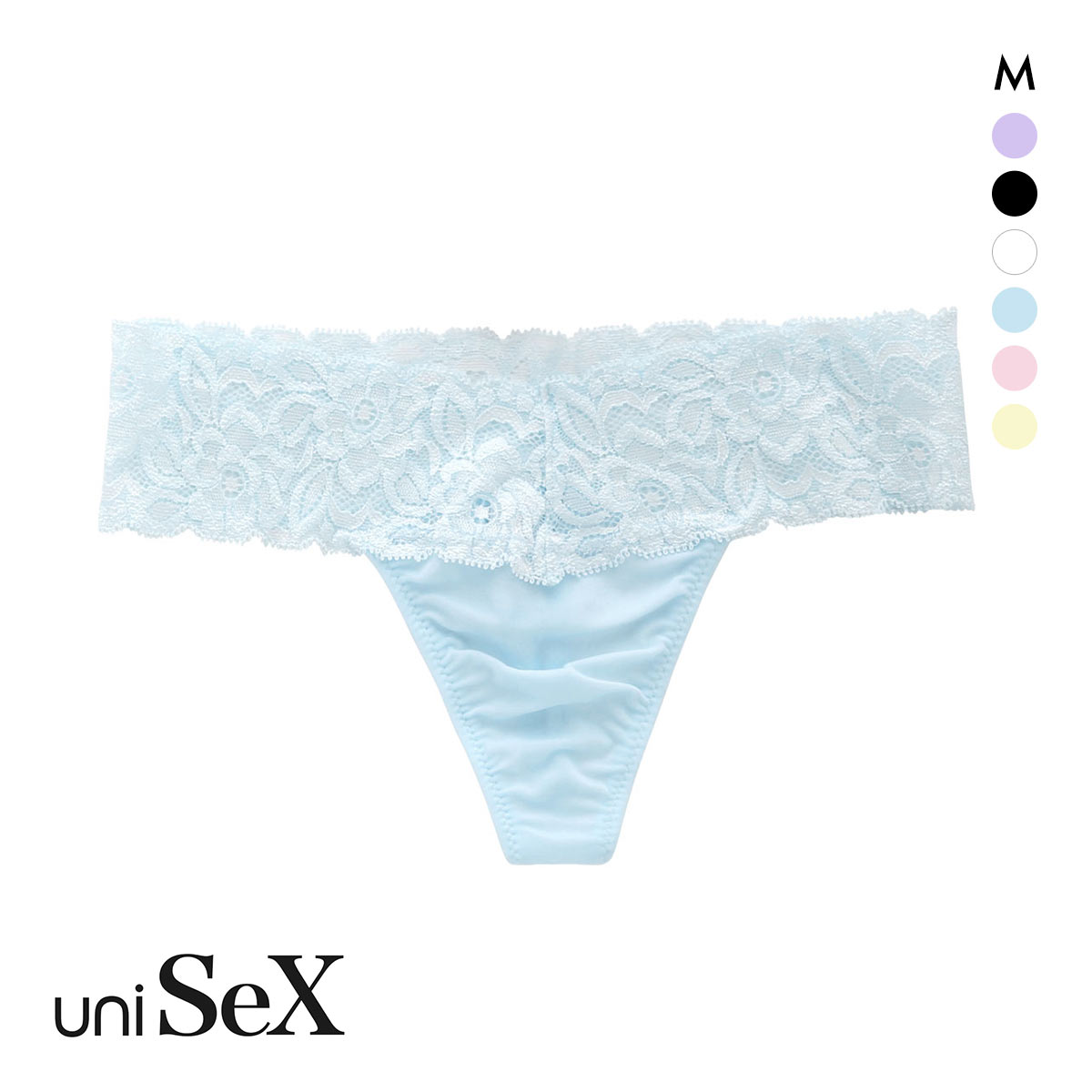ユニセックス NewT2M2 ウエストレースTバック ジェンダーレス 男女兼用 TM uniSeX(SX-サックス-M)