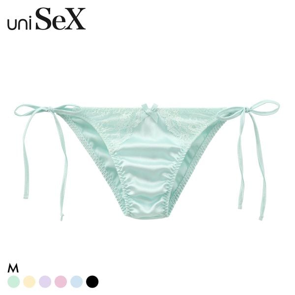 ユニセックス Satin x Lace cute HB ハーフバック ショーツ ジェンダーレス 男女兼用 TM uniSeX