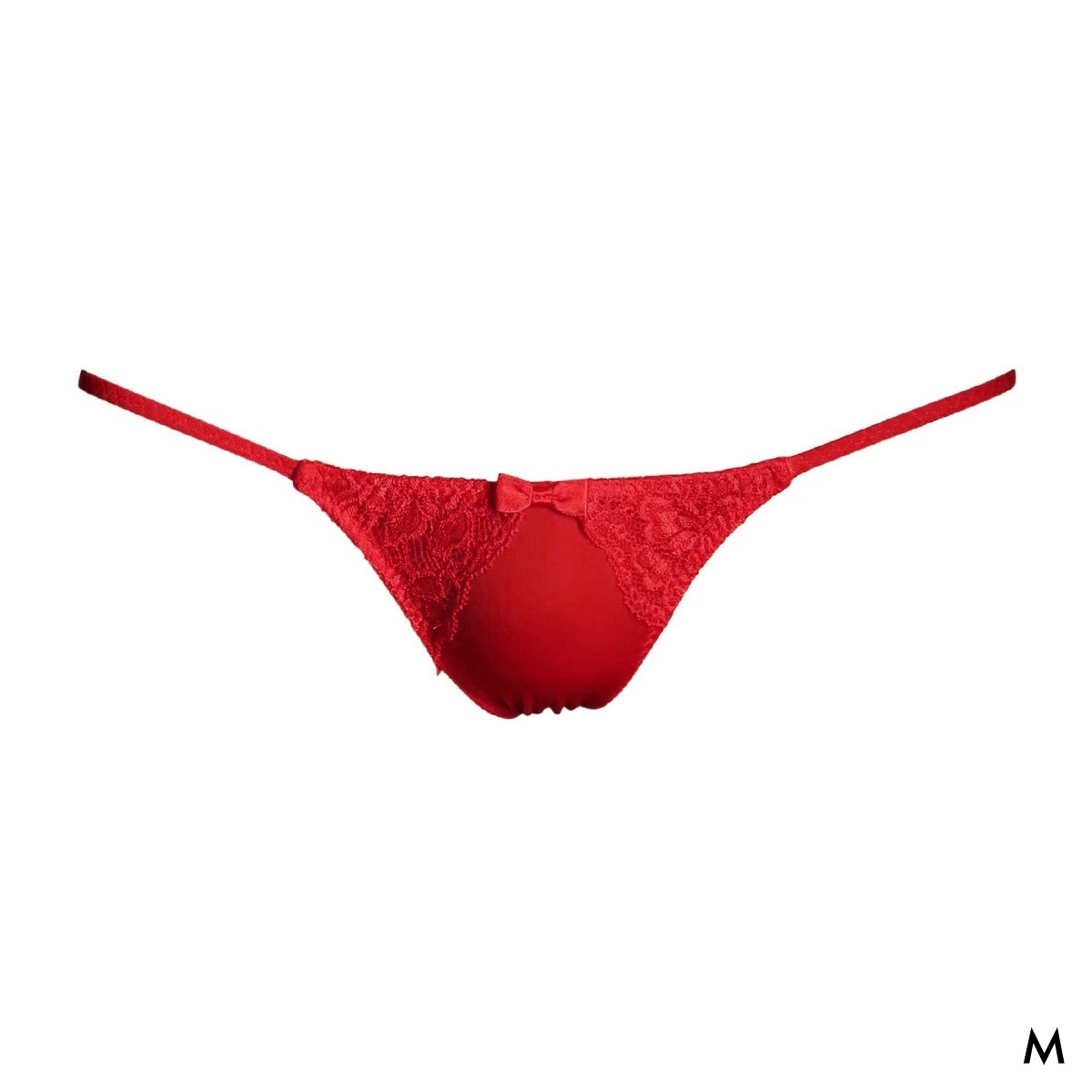ユニセックス UNISEX NewT2M2 x Lace Cute HB ハーフバック ショーツ ジェンダーレス 男女兼用 TM uniSeX 日本製(RE-レッド-M)