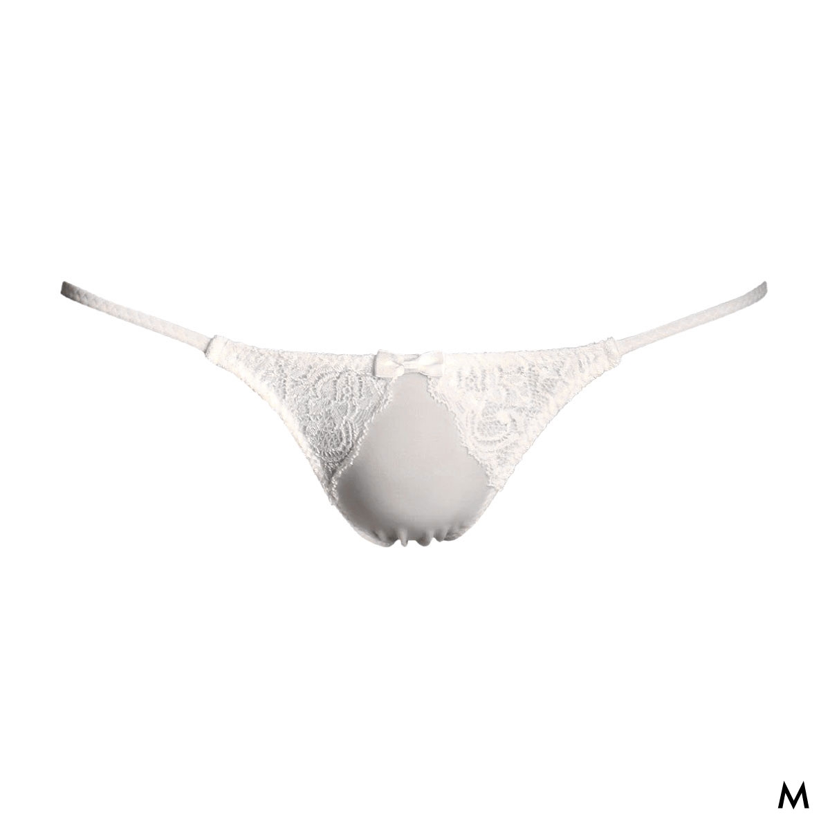 ユニセックス UNISEX NewT2M2 x Lace Cute HB ハーフバック ショーツ ジェンダーレス 男女兼用 TM uniSeX 日本製(WH-ホワイト-M)