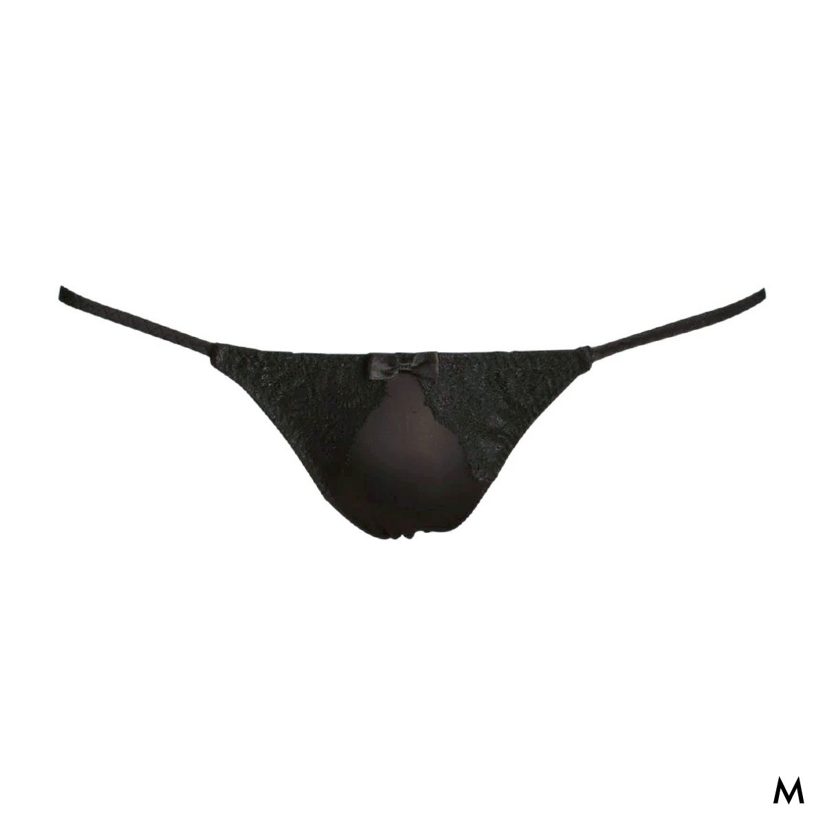 ユニセックス UNISEX NewT2M2 x Lace Cute TB Tバック ショーツ ジェンダーレス 男女兼用 TM uniSeX 日本製(BK-ブラック-M)