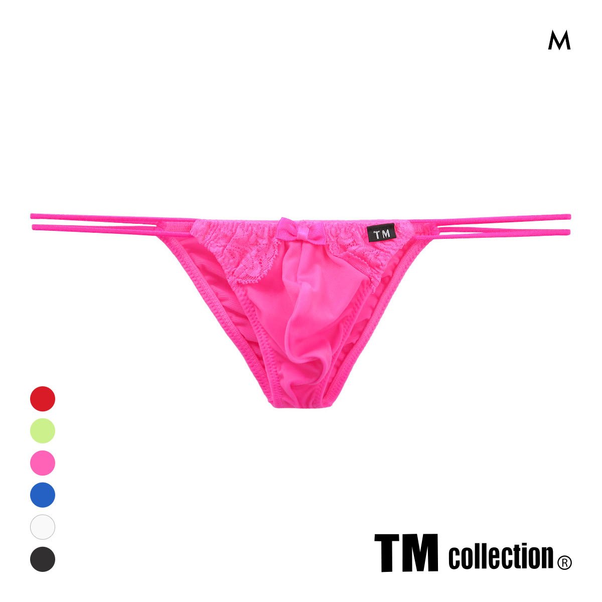 ティーエム コレクション New T2M2 Lace cute　ハーフバック HB メンズ ビキニ TM collection(PI-ピンク-M)