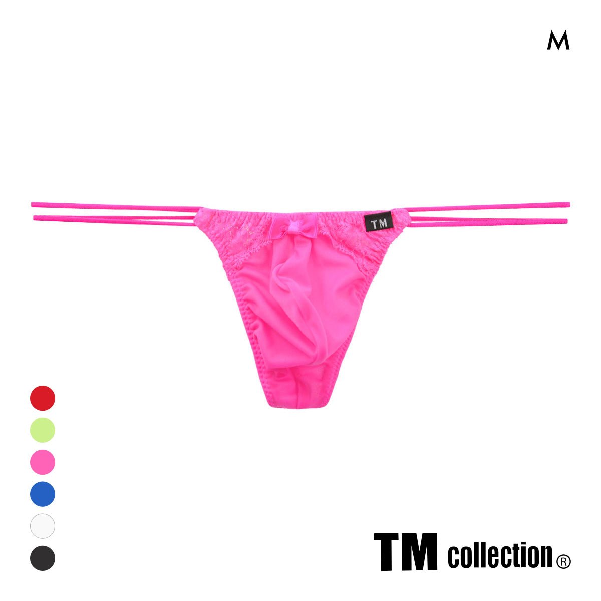 ティーエム コレクション New T2M2 Lace cute　Tバック メンズ ビキニ TM collection(PI-ピンク-M)