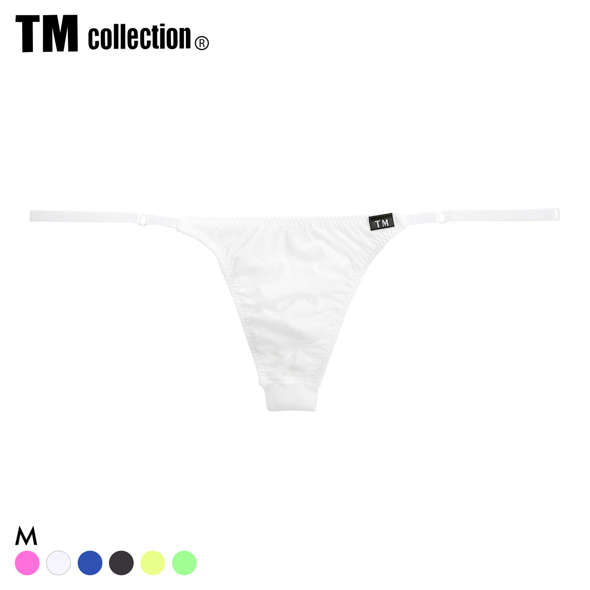 ティーエム コレクション GMF サイドストラップ ノンライン Tバック ビキニ  TM collection(WH-ホワイト-M)